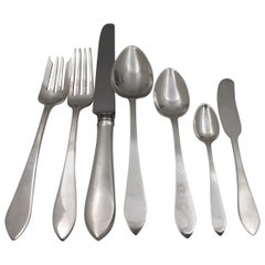 Tiffany Sterling Silver 1923 79-Piece Flatware Set in Faneuil Pattern Art Deco