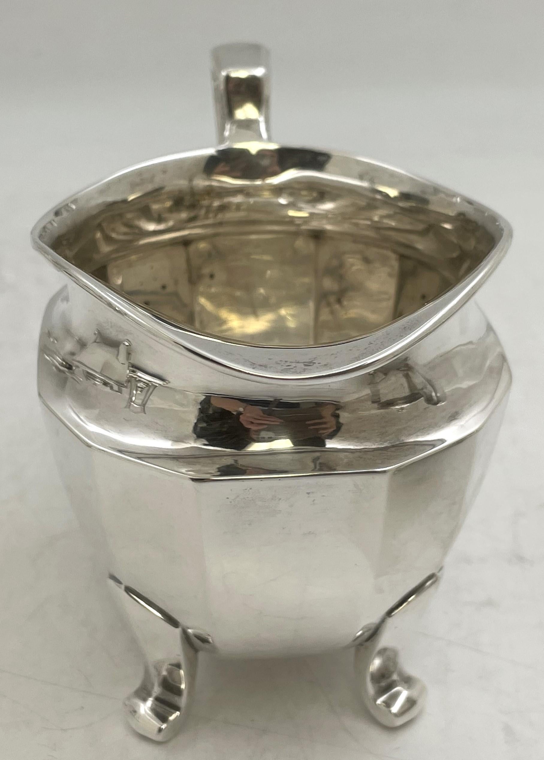 Tiffany Sterling Silver 6-Piece 1907 Tea & Coffee Set Century Pattern Art Deco in vendita 9