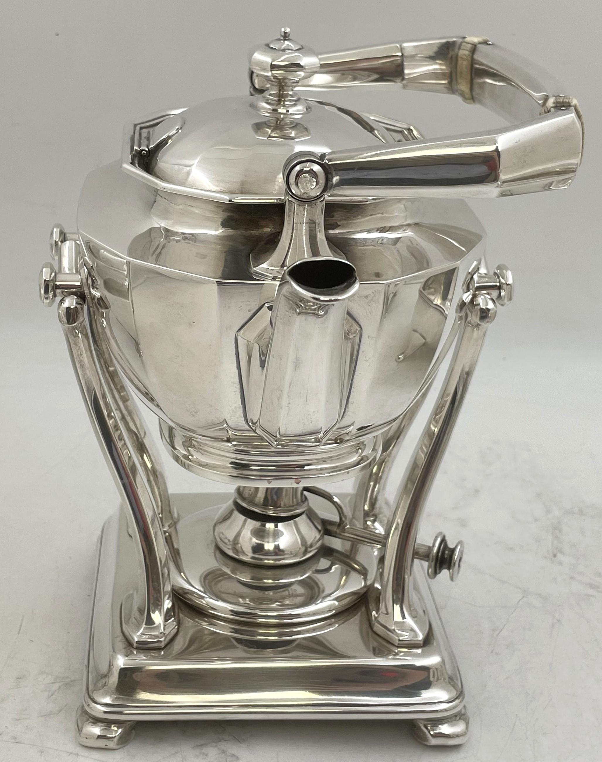Argento Tiffany Sterling Silver 7-Piece 1907 Tea & Coffee Set + Tray Century Pattern in vendita