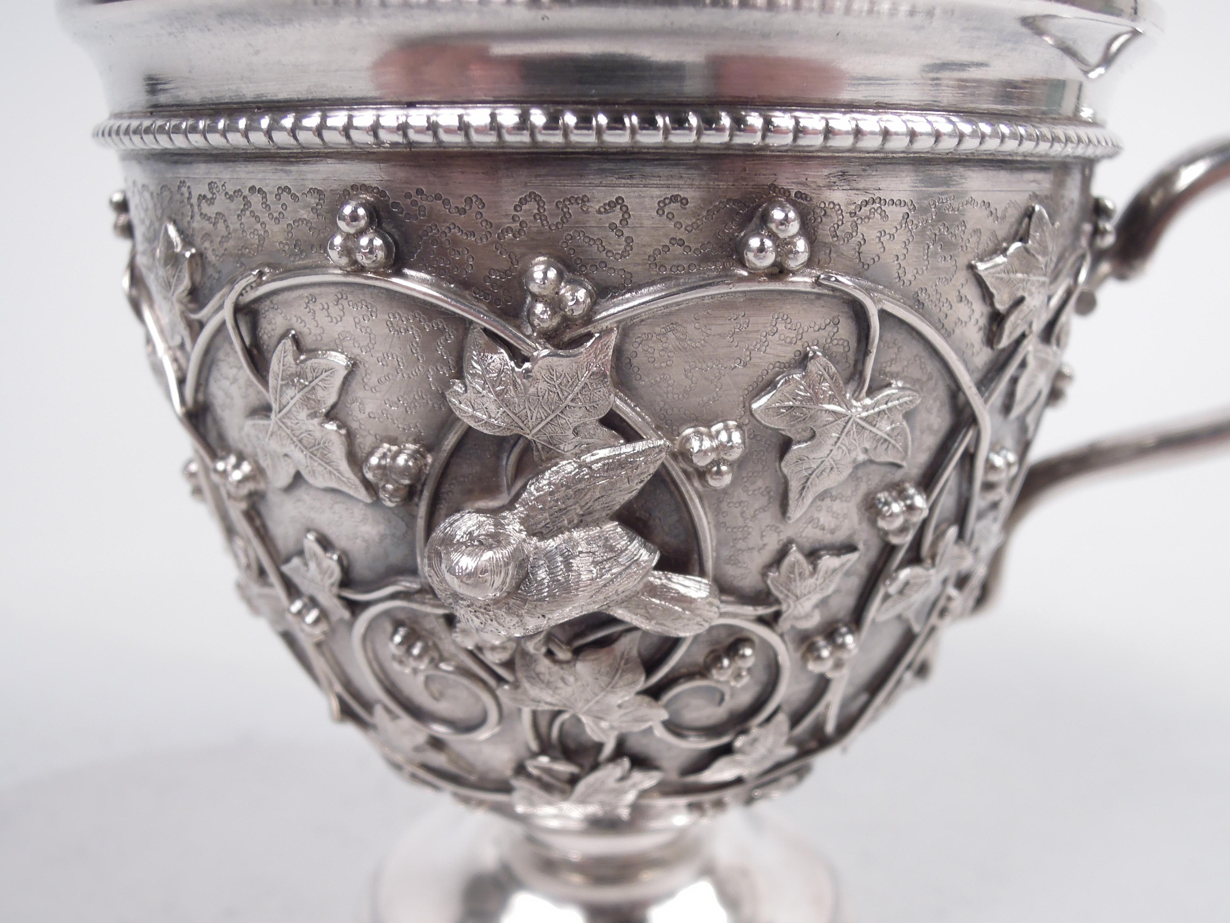 Tiffany Sterling Silver Baby Cup in Rare Bird’s Nest Pattern For Sale 1