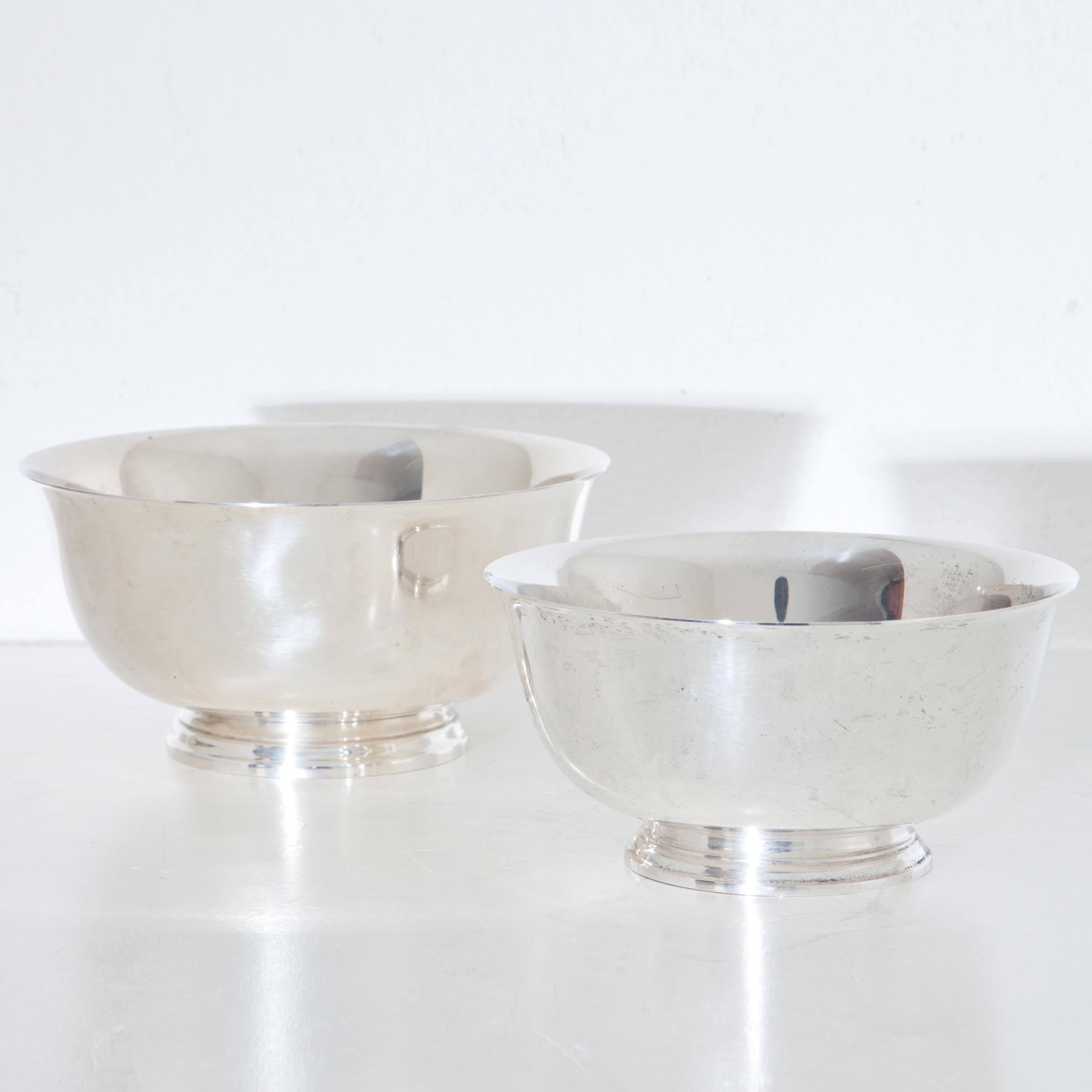 American Tiffany Sterling Silver Bowls, 20th Century