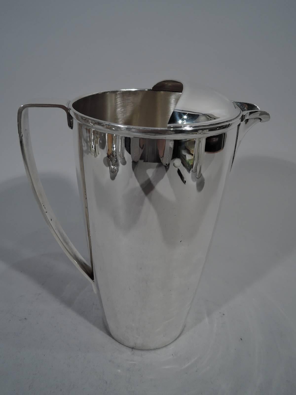 Mid-Century Modern Tiffany Sterling Silver Classic Midcentury Modern Bar Pitcher