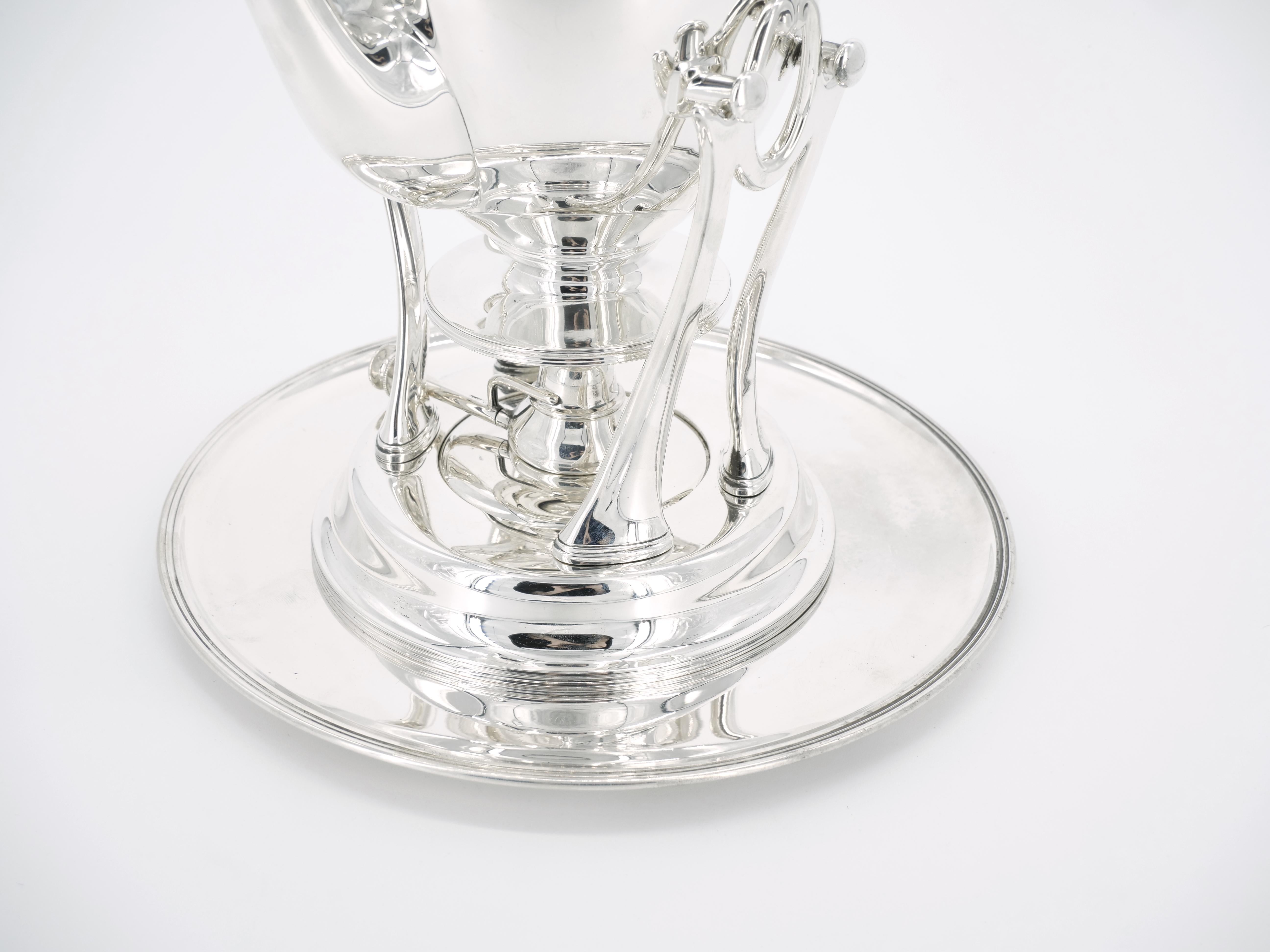 Vierteiliges Tee-/Kaffeeservice aus Sterlingsilber im klassischen Stil von Tiffany im Angebot 3