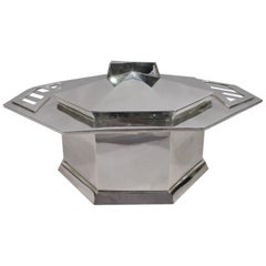 Tiffany Sterling Silver Covered Tureen Designed by Frank Lloyd Wright