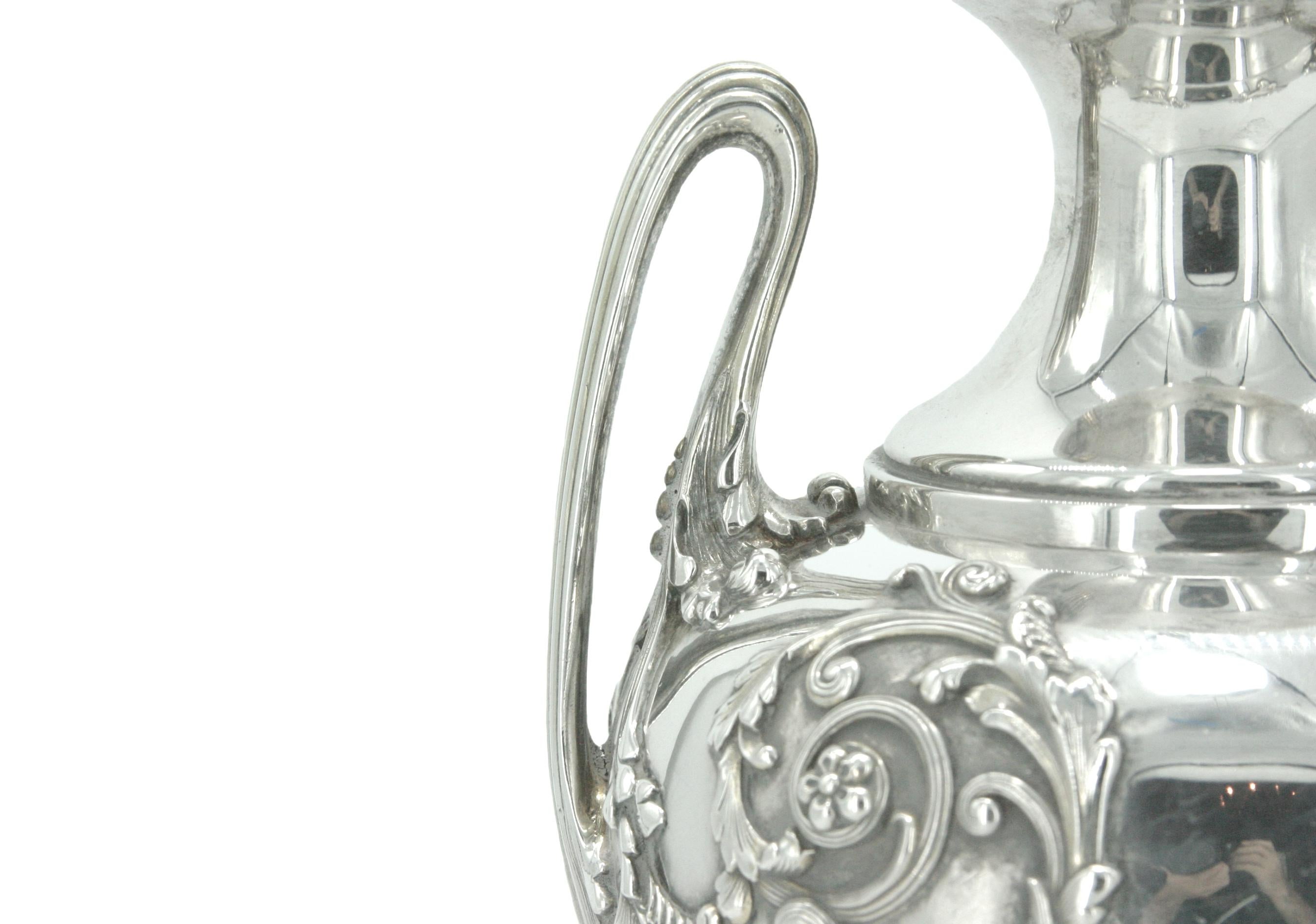 American Tiffany & Co. Sterling Silver Decorative Vase For Sale