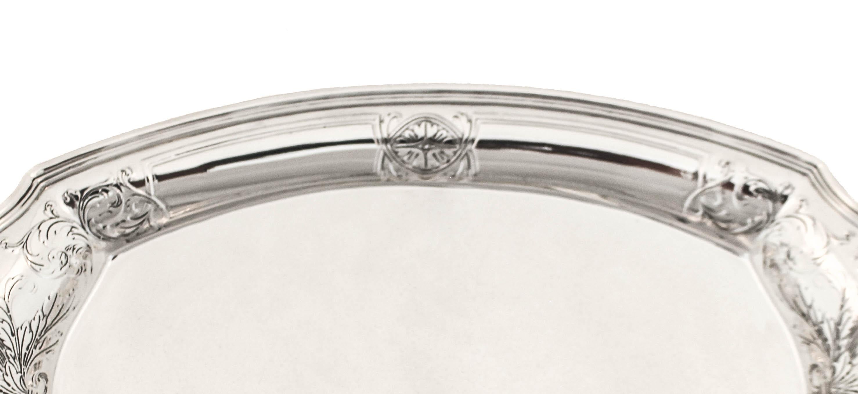 We are thrilled to offer you this sterling silver dish by the world renowned Tiffany & Company. A beautiful example of the artistry of the last century, this oval dish can be used for a multitude of things. From serving hors d’oeuvres and pastries,