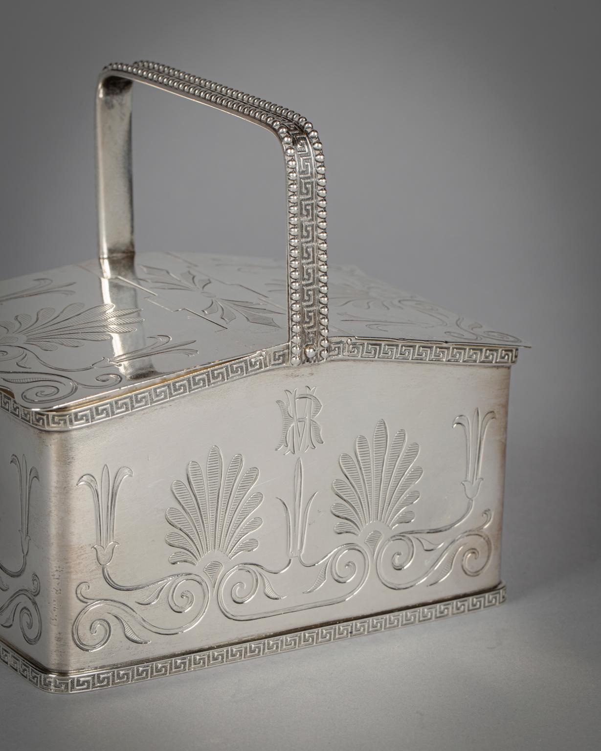 Doppio porta tè in argento Sterling Tiffany, 1870 circa In condizioni buone in vendita a New York, NY