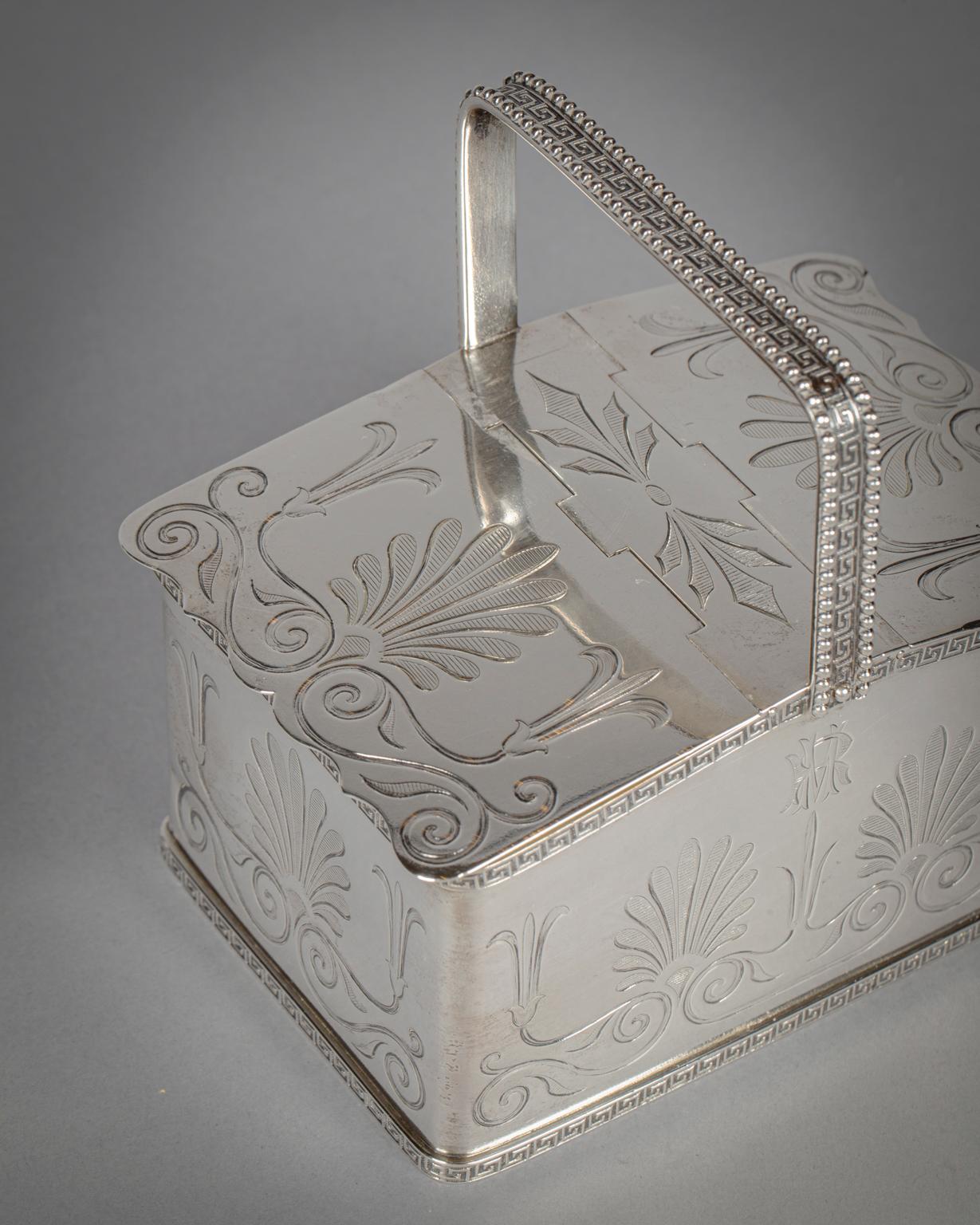 Late 19th Century Tiffany Sterling Silver Double Tea Caddy, circa 1870 For Sale