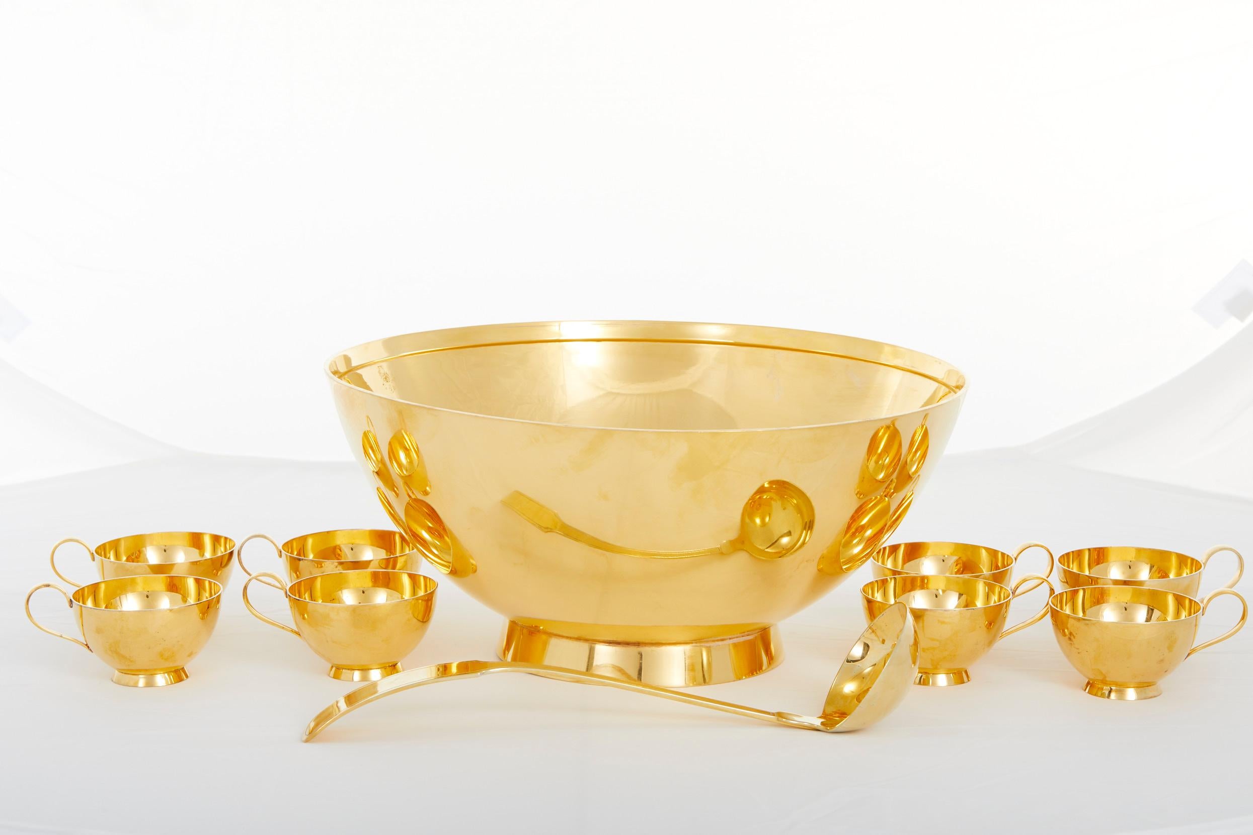 vintage punch bowl set value