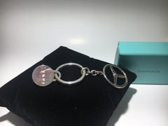 Tiffany Sterling Silver Key Ring, Steering Wheel.  Tiffany Box.  Two Available.