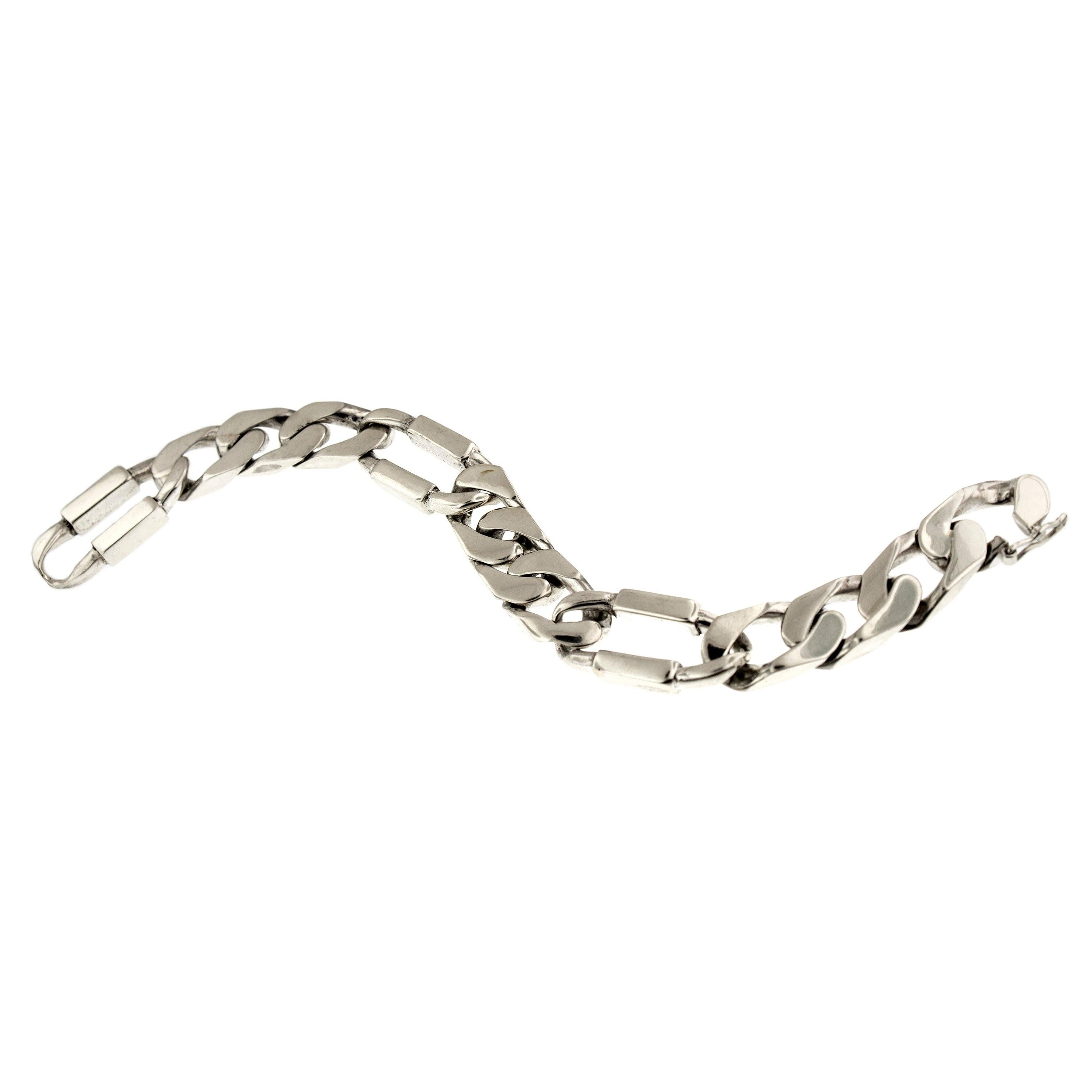 Tiffany Sterling Silver Men's Bracelet, Made in Italy
