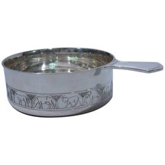 Tiffany Sterling Silver Mid-Century Modern Noah’s Ark Porringer