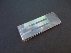 Tiffany & Co Sterling Silver Money Clip in Tiffany Presentation Box c 1990s