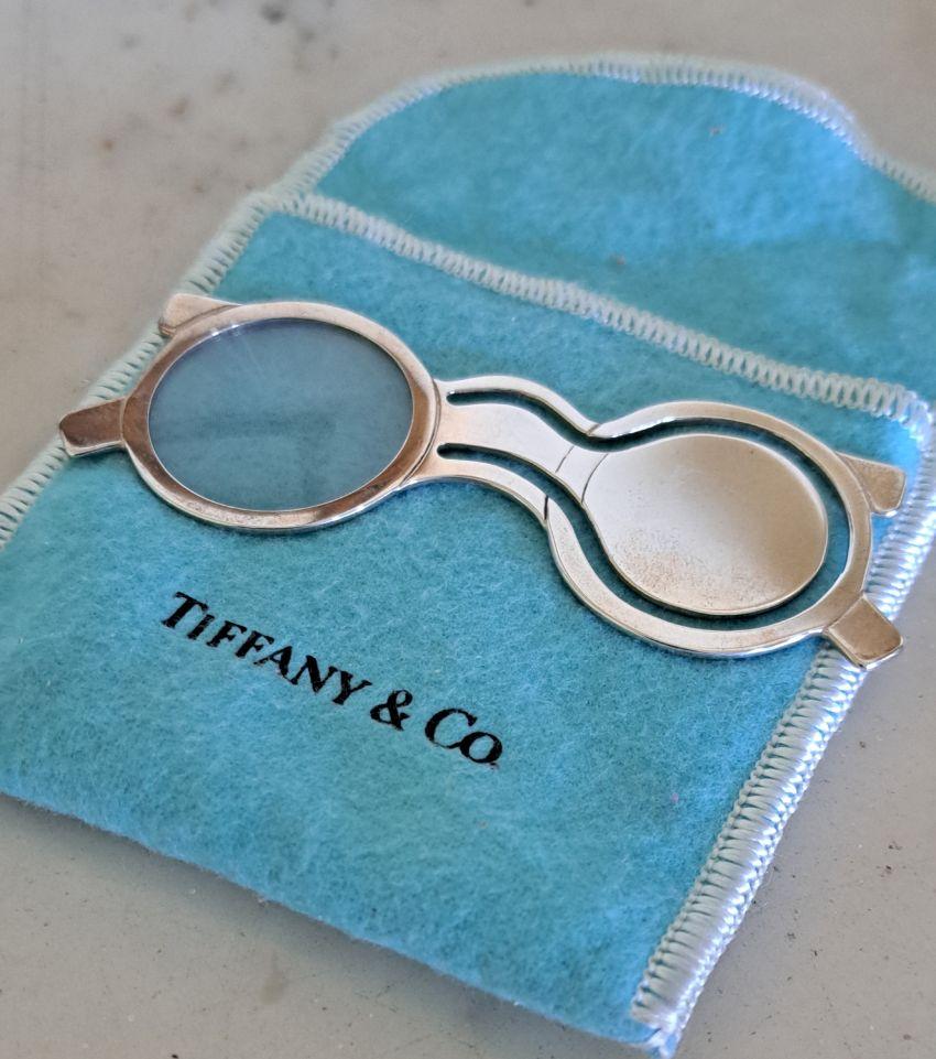 XX secolo TIFFANY  Segnalibro e lente d'ingrandimento in argento Sterling Novelty in vendita