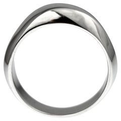 Used Tiffany sterling silver polished band ring size M1/2