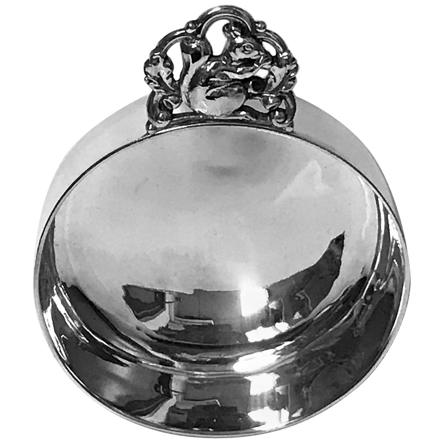 Tiffany & Co. Sterling Silver Porringer Squirrel Handle, 1907-1938