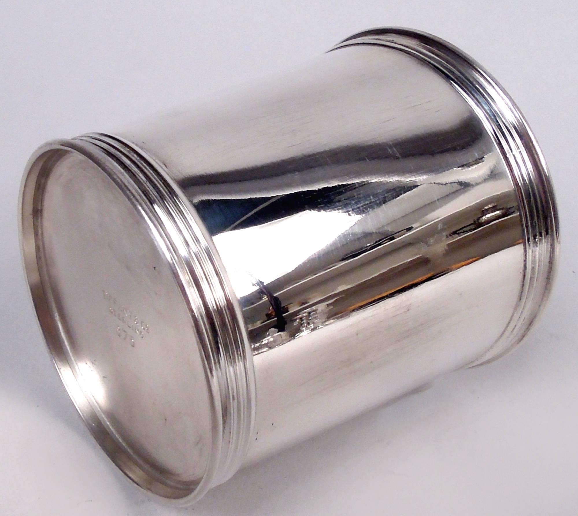 American Tiffany Sterling Silver Small Starter Mint Julep Cup For Sale