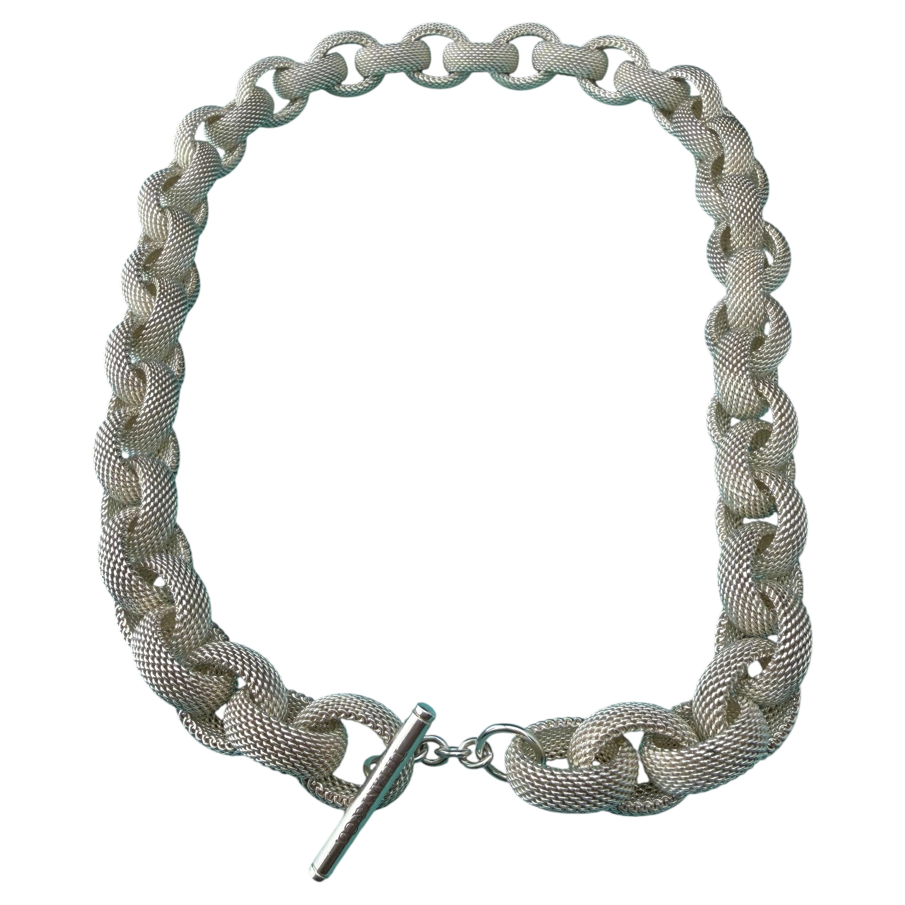 Collar de malla de la colección Somerset de plata de ley Tiffany