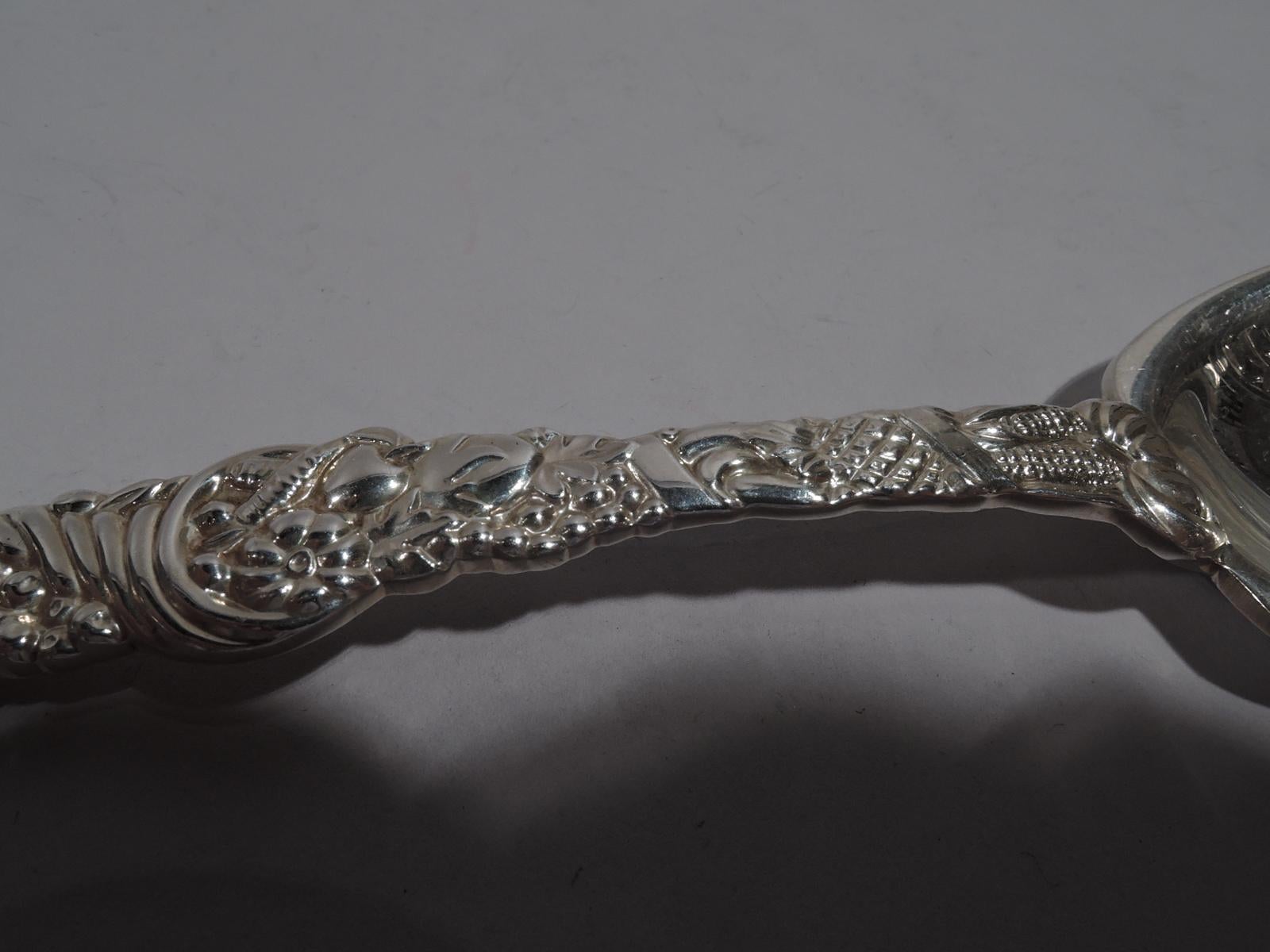 American Tiffany Sterling Silver Thanksgiving Turkey Serving Spoon
