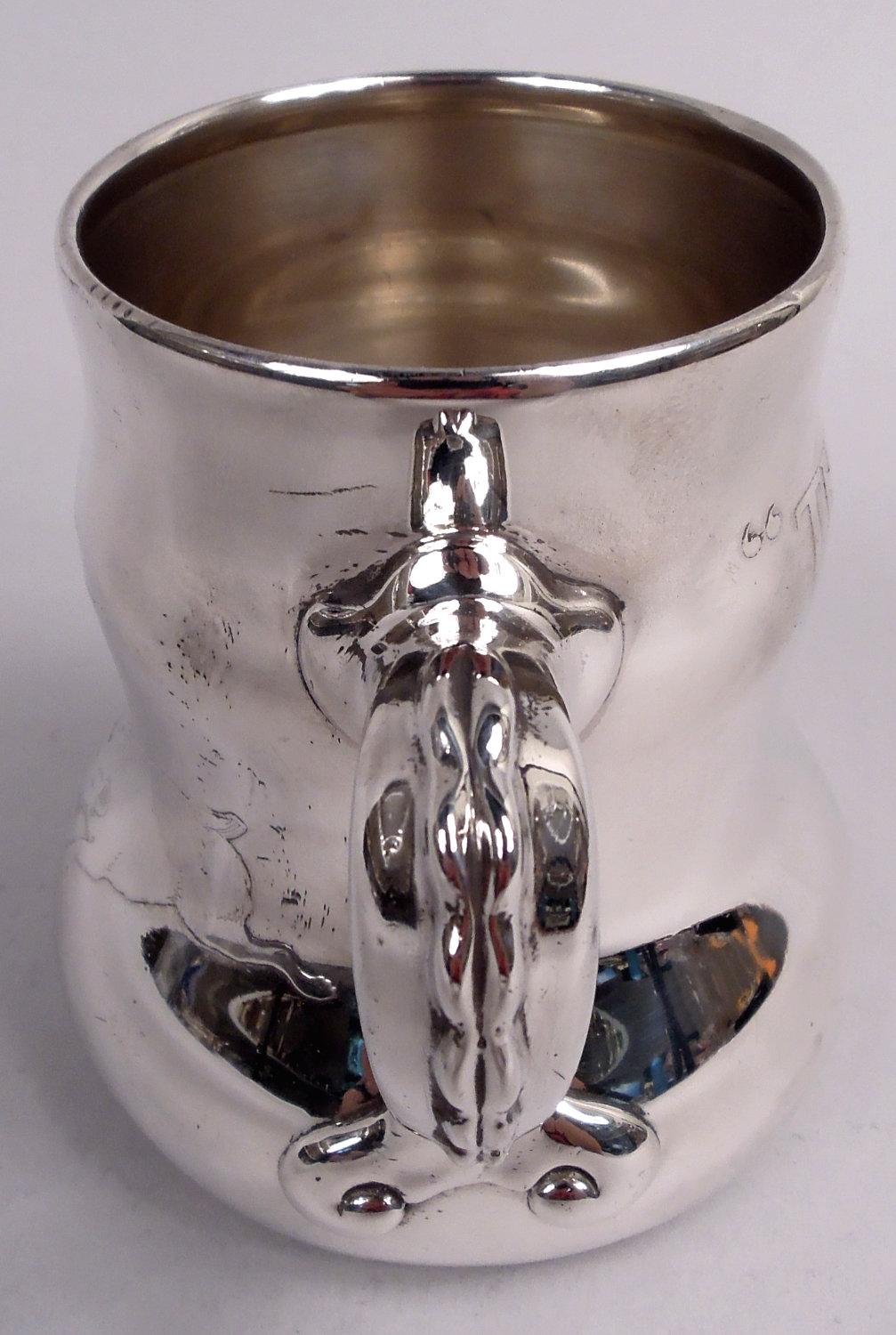 Taza para bebé de la canción infantil Tres ratones ciegos de plata de ley Tiffany Estadounidense en venta