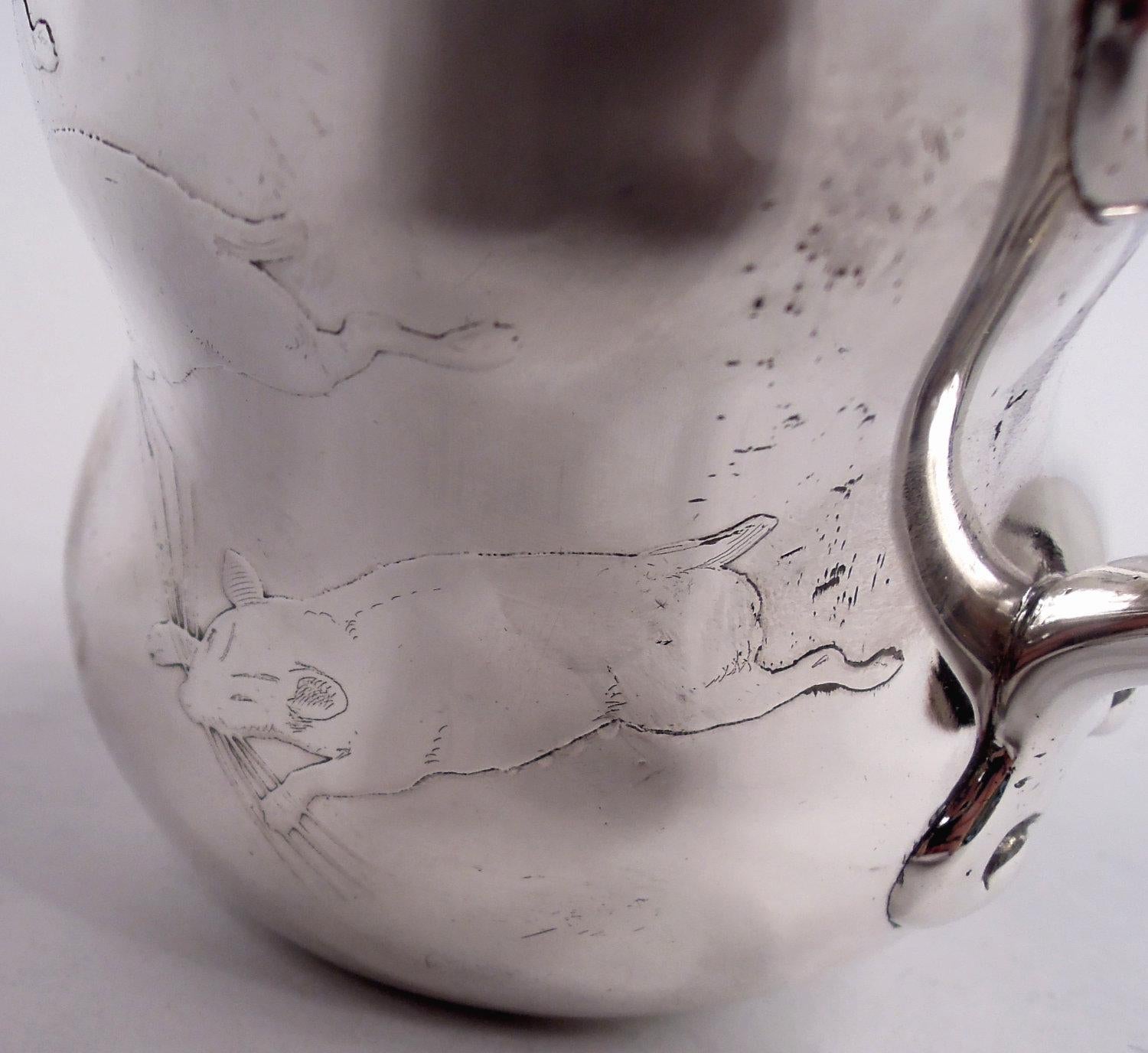 Taza para bebé de la canción infantil Tres ratones ciegos de plata de ley Tiffany en venta 2