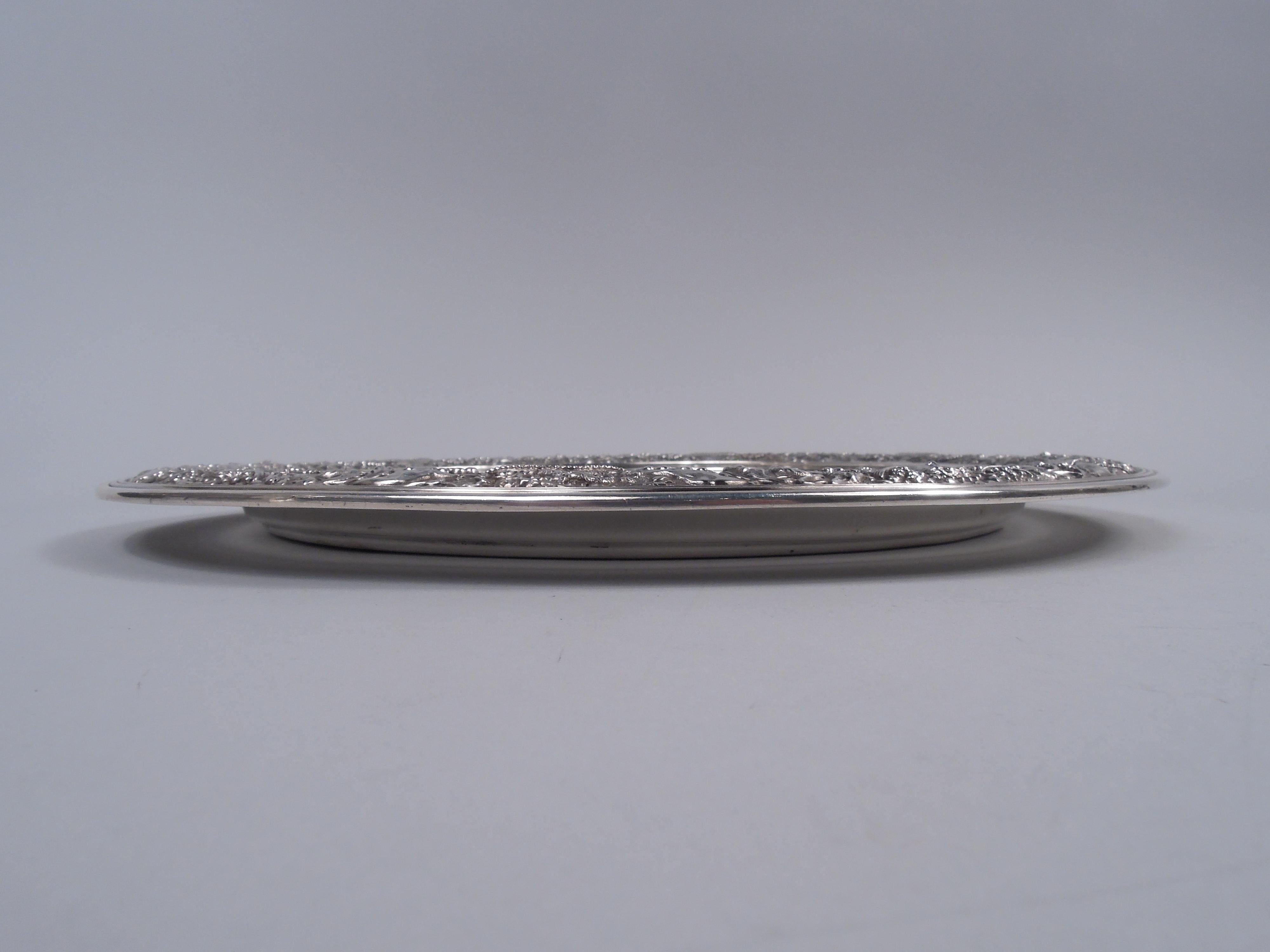 Tiffany Sterling Silver Tray in Historic Beaux-Arts Olympian Pattern For Sale 2