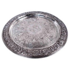 Tiffany Sterling Silver Tray in Historic Beaux-Arts Olympian Pattern