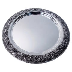Tiffany Sterling Silver Tray in Historic Beaux-Arts Olympian Pattern