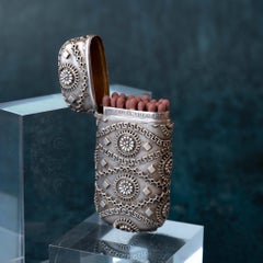 Tiffany Sterling Silver Vesta Match Case, circa 1875