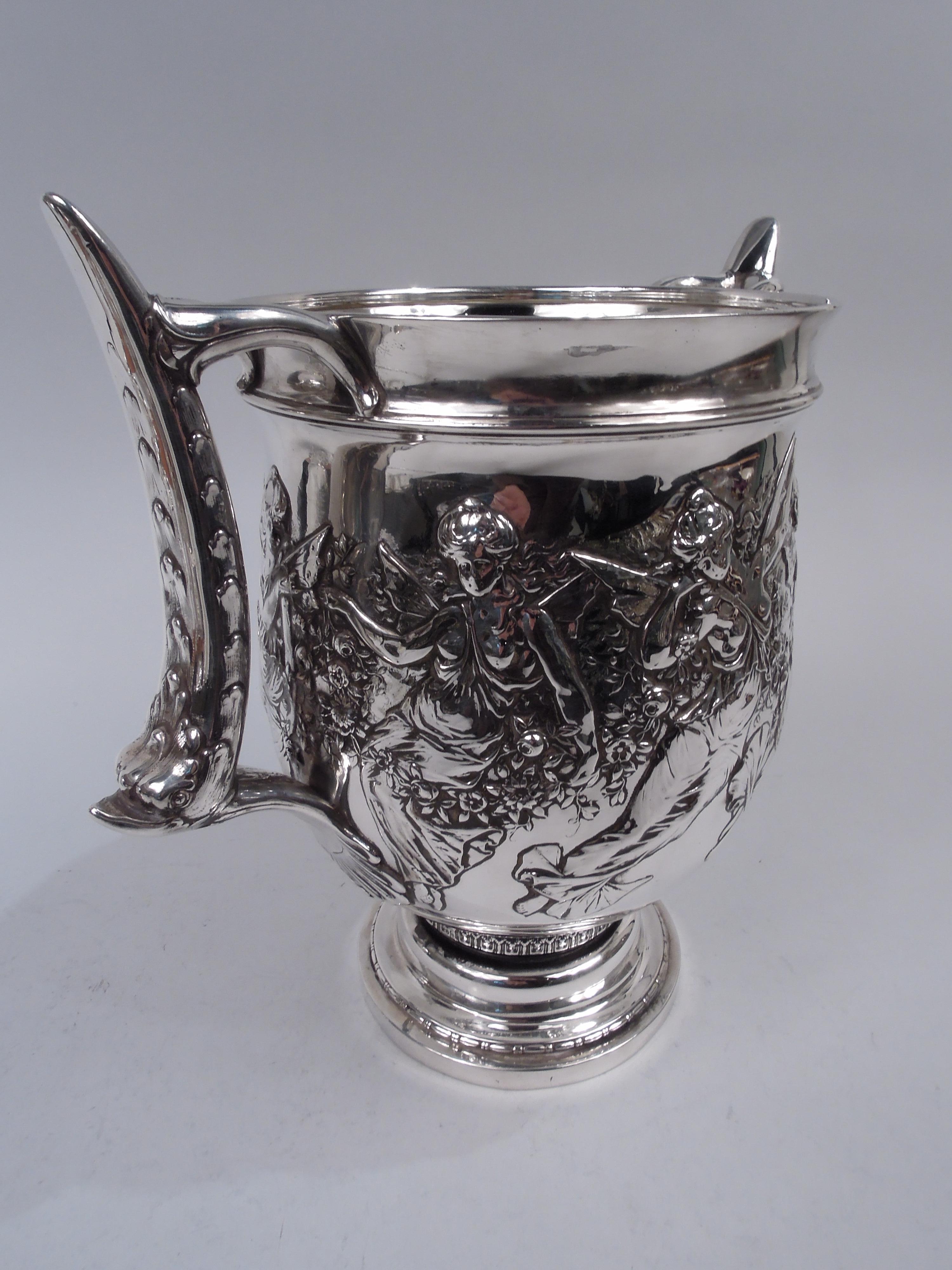 American Tiffany Sterling Silver Wine Cooler Exhibited at 1893 Chicago World’s Fair For Sale