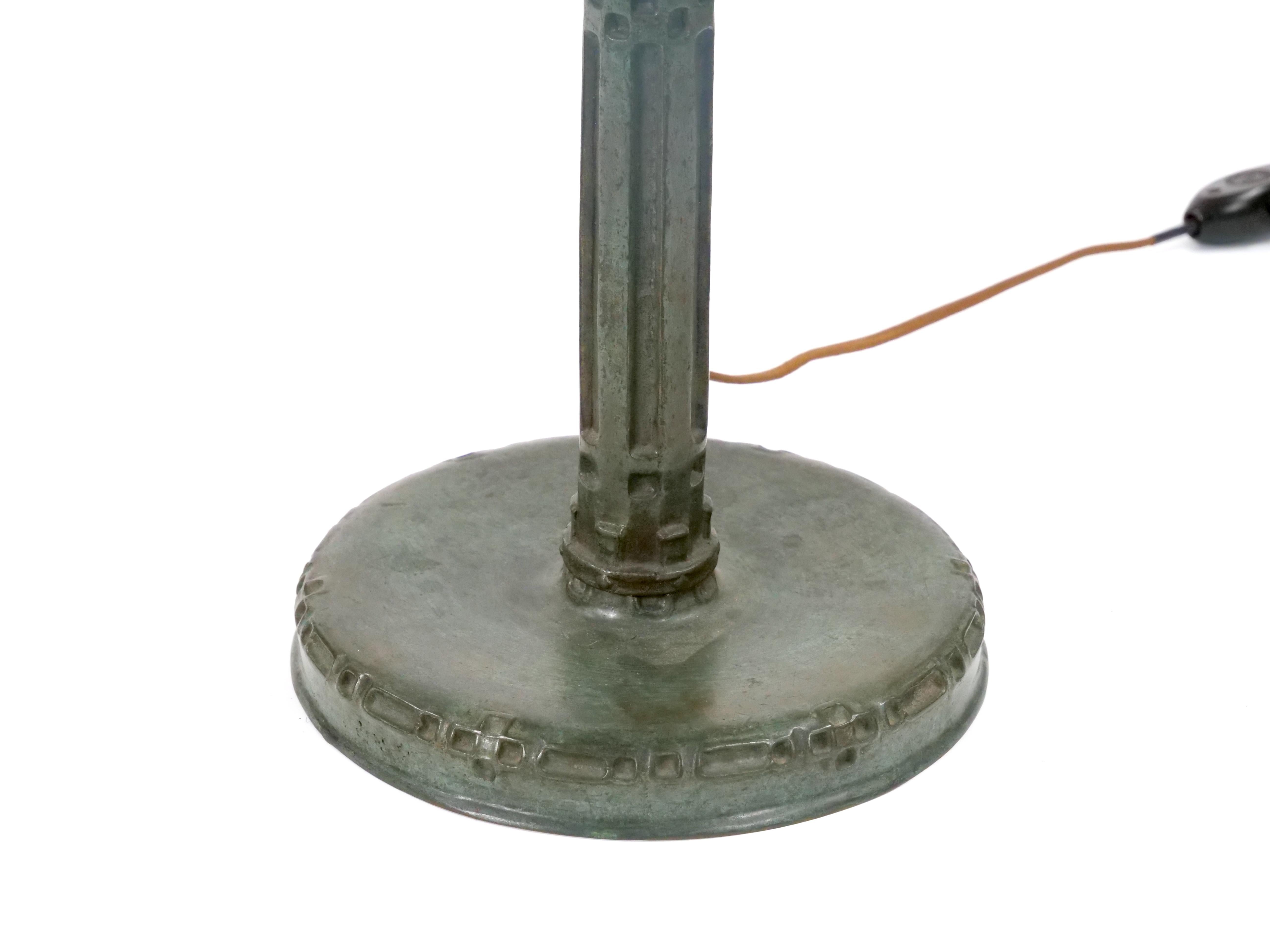 Cast Tiffany Studio New York Bronze Base 