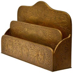 Tiffany Studio Zodiac Series Gilt Bronze Letter Holder