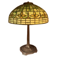Tiffany Studios 16" Fleur de Lis table lamp
