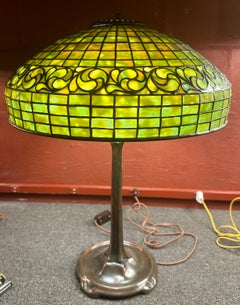 Tiffany Studios 18” “Whirling Leaf” Table Lamp