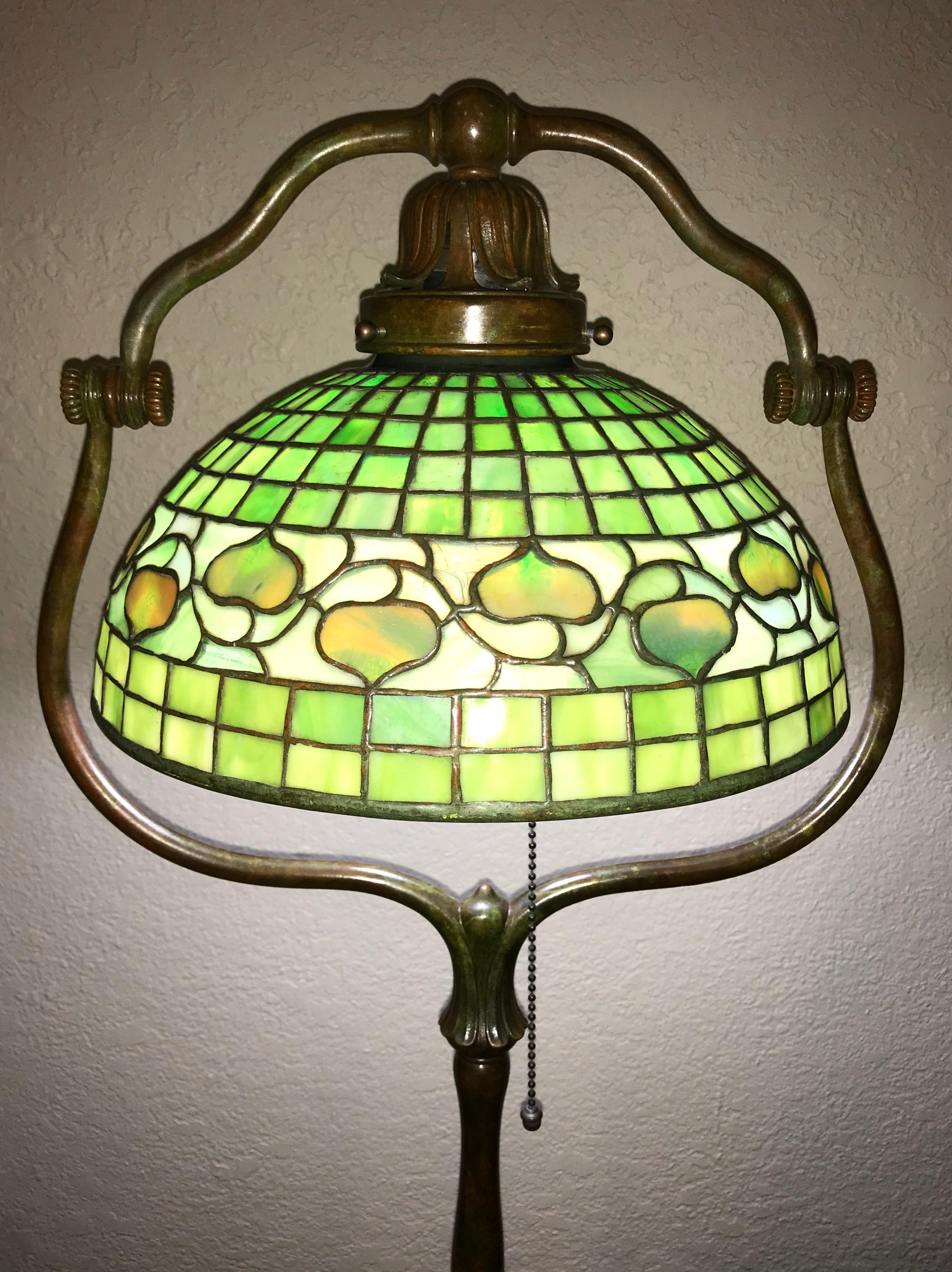 American Tiffany Studios “Acorn” Floor Lamp