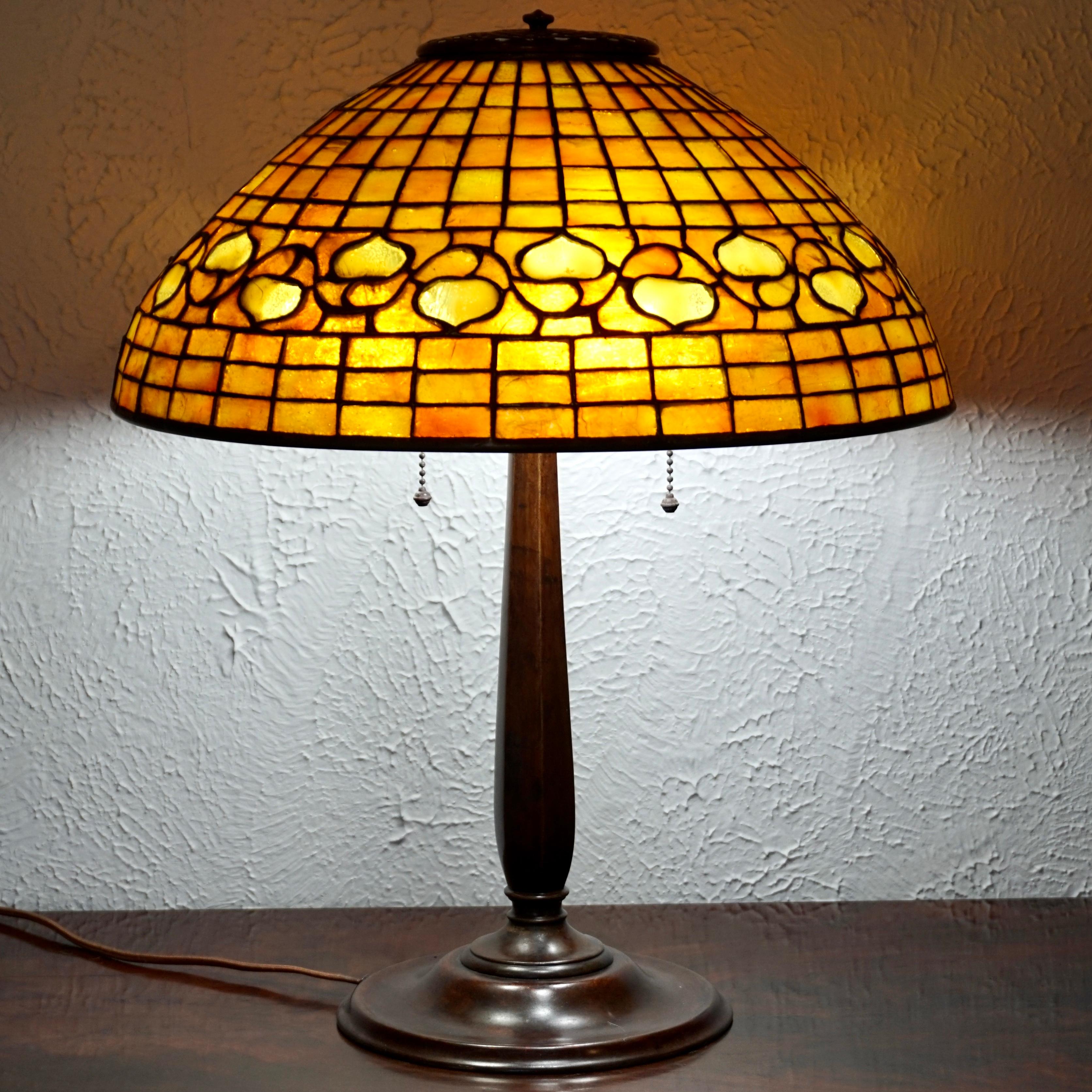 Early 20th Century Tiffany Studios “Acorn” Table Lamp