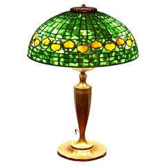 Vintage Tiffany Studios Acorn Table Lamp