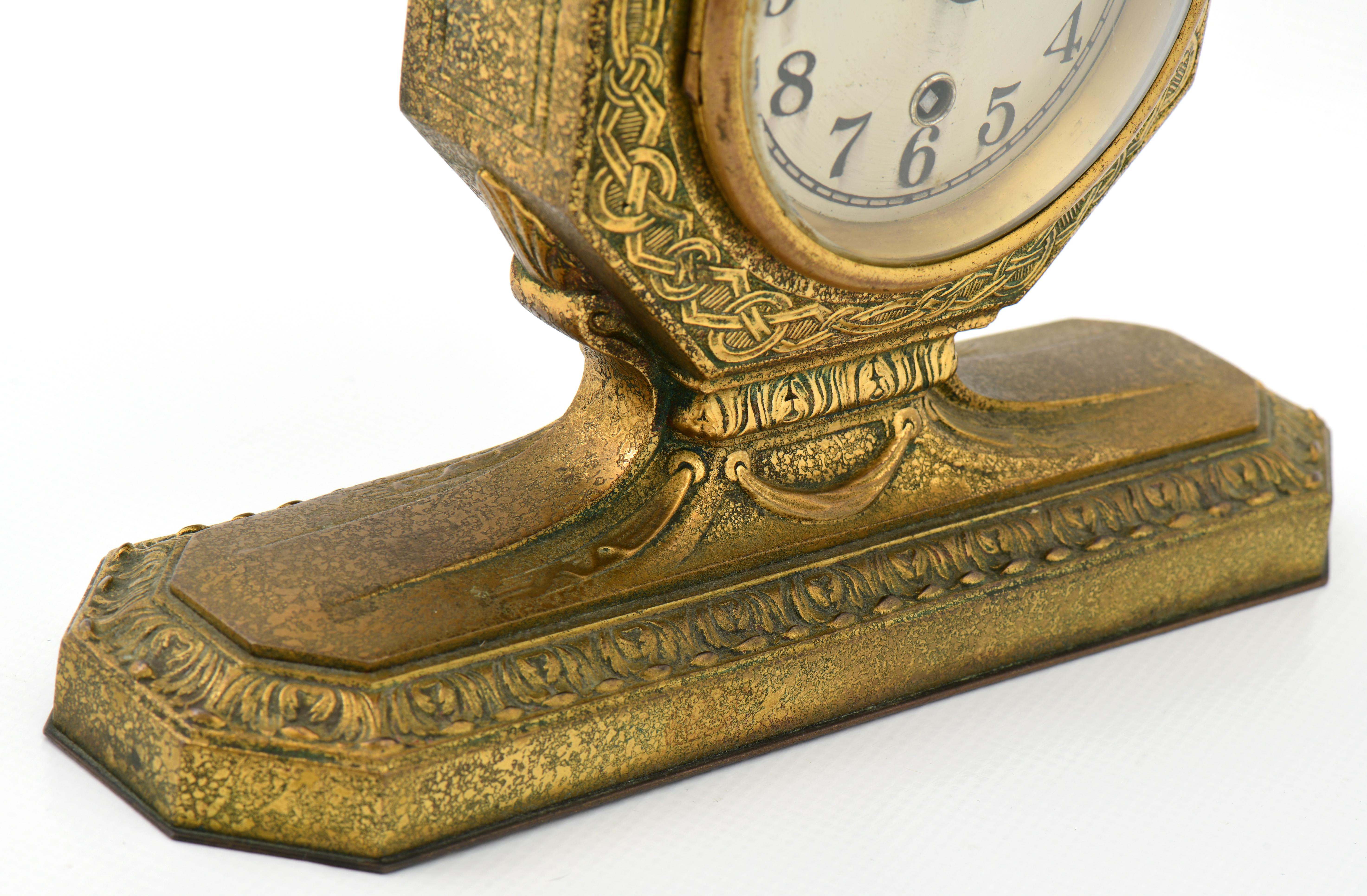 Tiffany Studios and Tiffany & Co. Mantel Clock In Good Condition For Sale In Lenox, MA