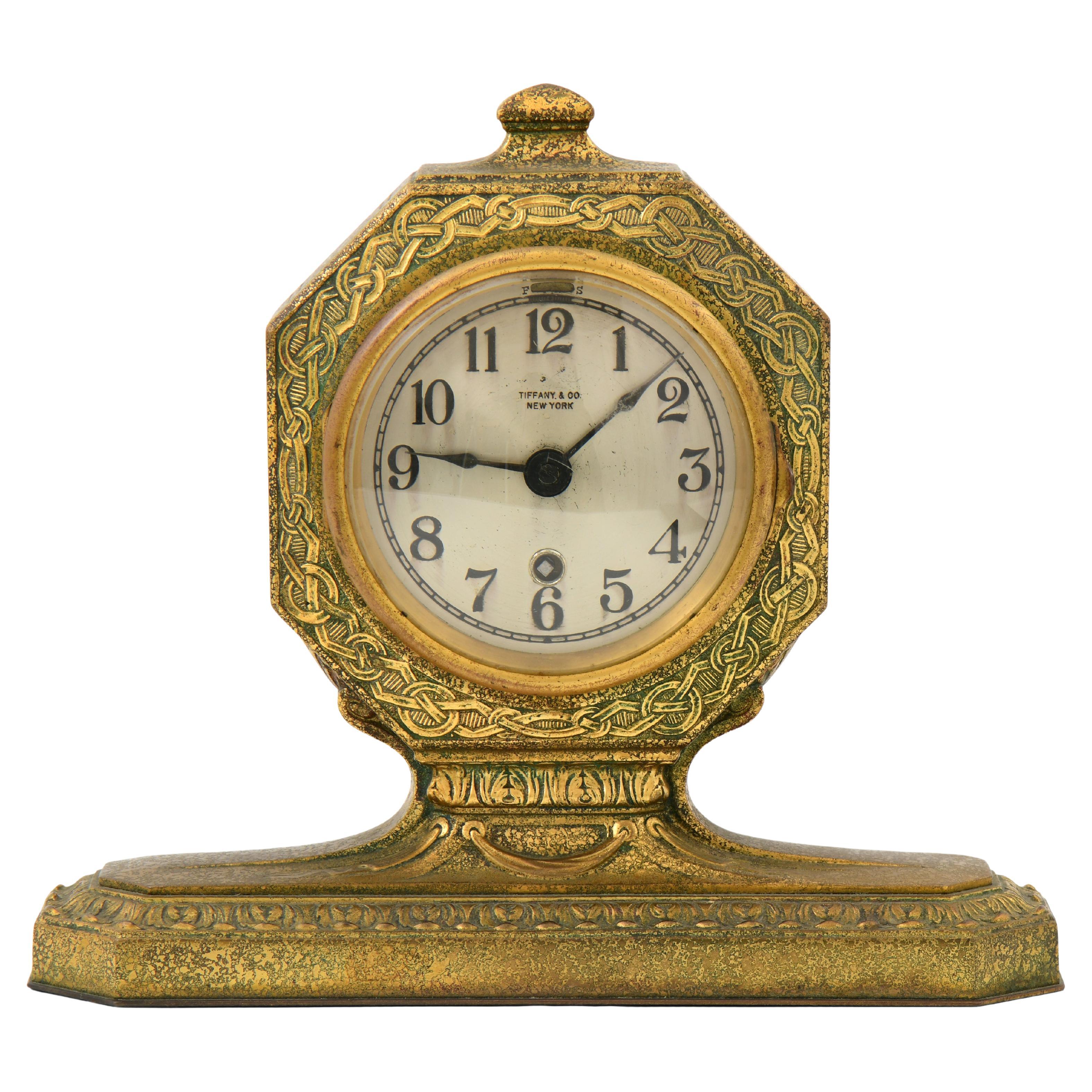 Tiffany Studios and Tiffany & Co. Mantel Clock For Sale