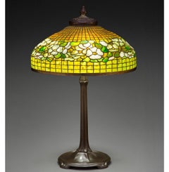 Tiffany Studios Banded Dogwood Table Lamp