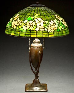 Tiffany Studios Banded Dogwood Table Lamp