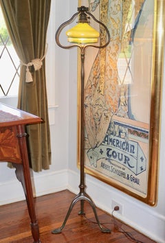 Tiffany Studios Bronze and Tel El Amarna Favrile Floor Lamp