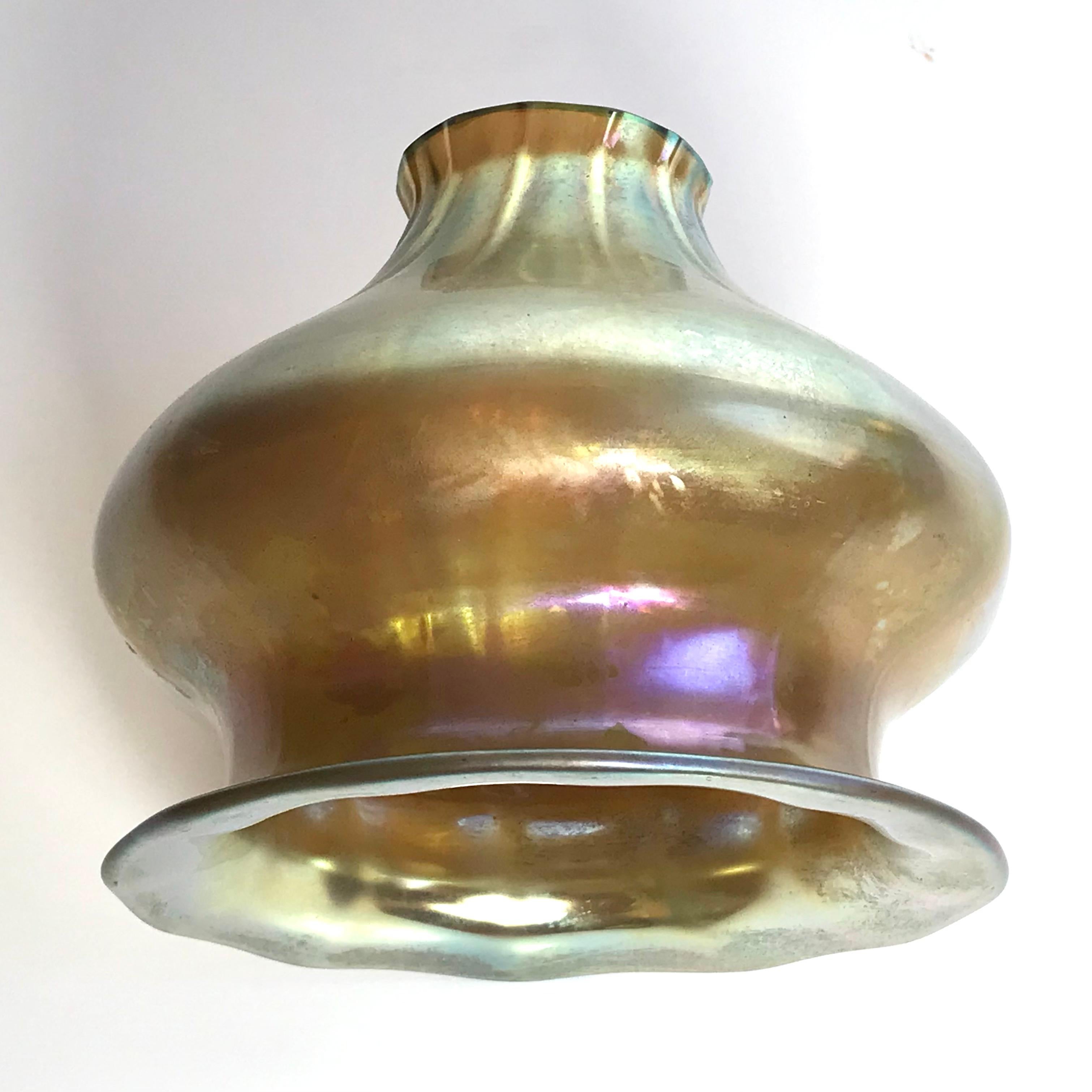 Tiffany Studios Bronze and Favrile Table Lamp 5