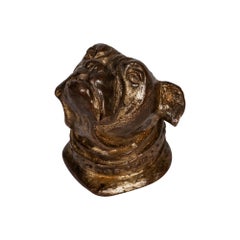 Tiffany Studios, Bronze Animal Form "Bulldog" Paperweight