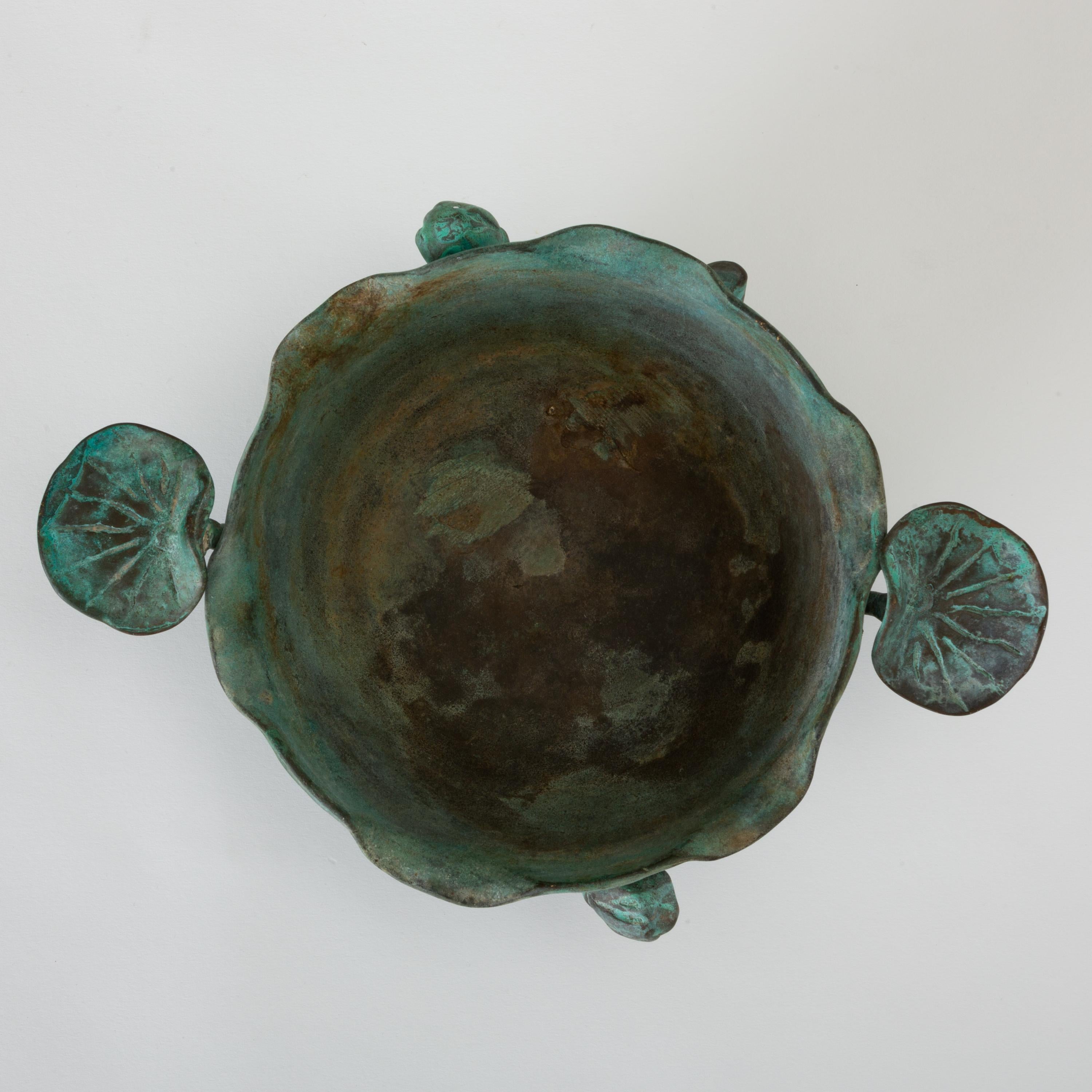 Tiffany Studios Bronze Bowl with Verdigris Finish 1