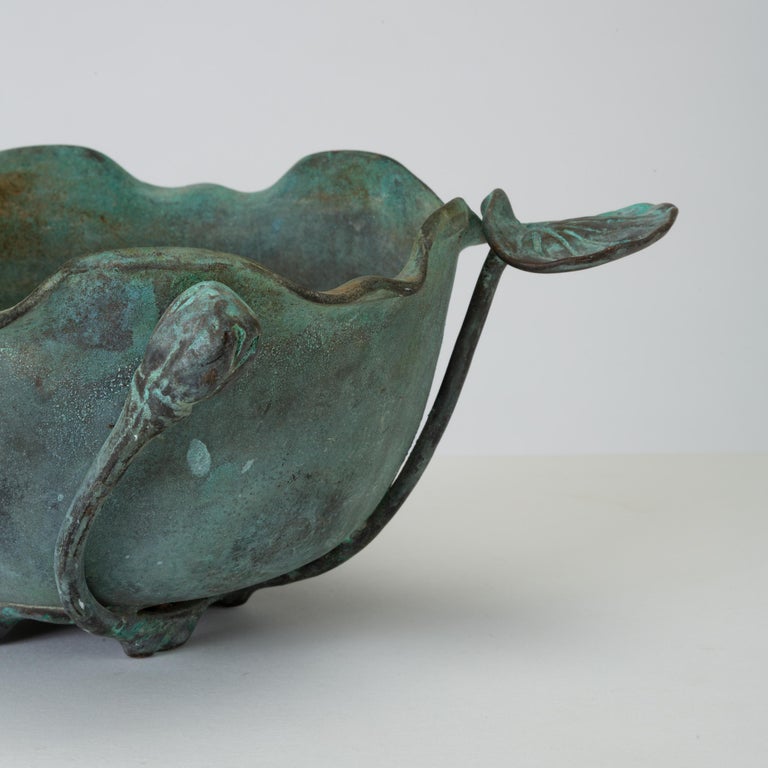 Tiffany Studios Bronze Bowl with Verdigris Finish at 1stDibs