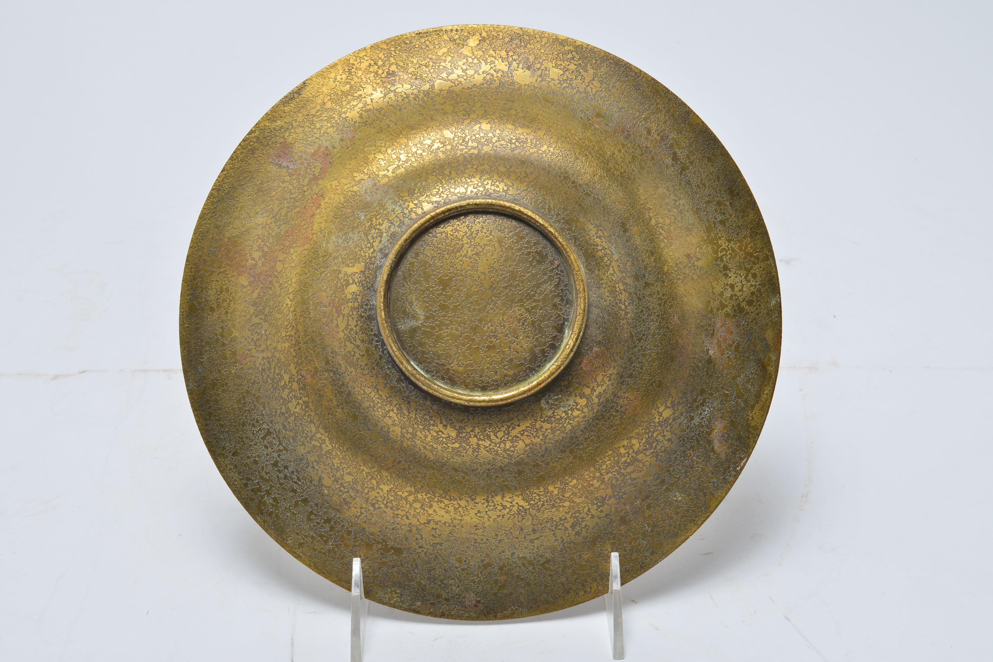 Tiffany Studios Bronze Dore Bowl In Good Condition In New York, NY