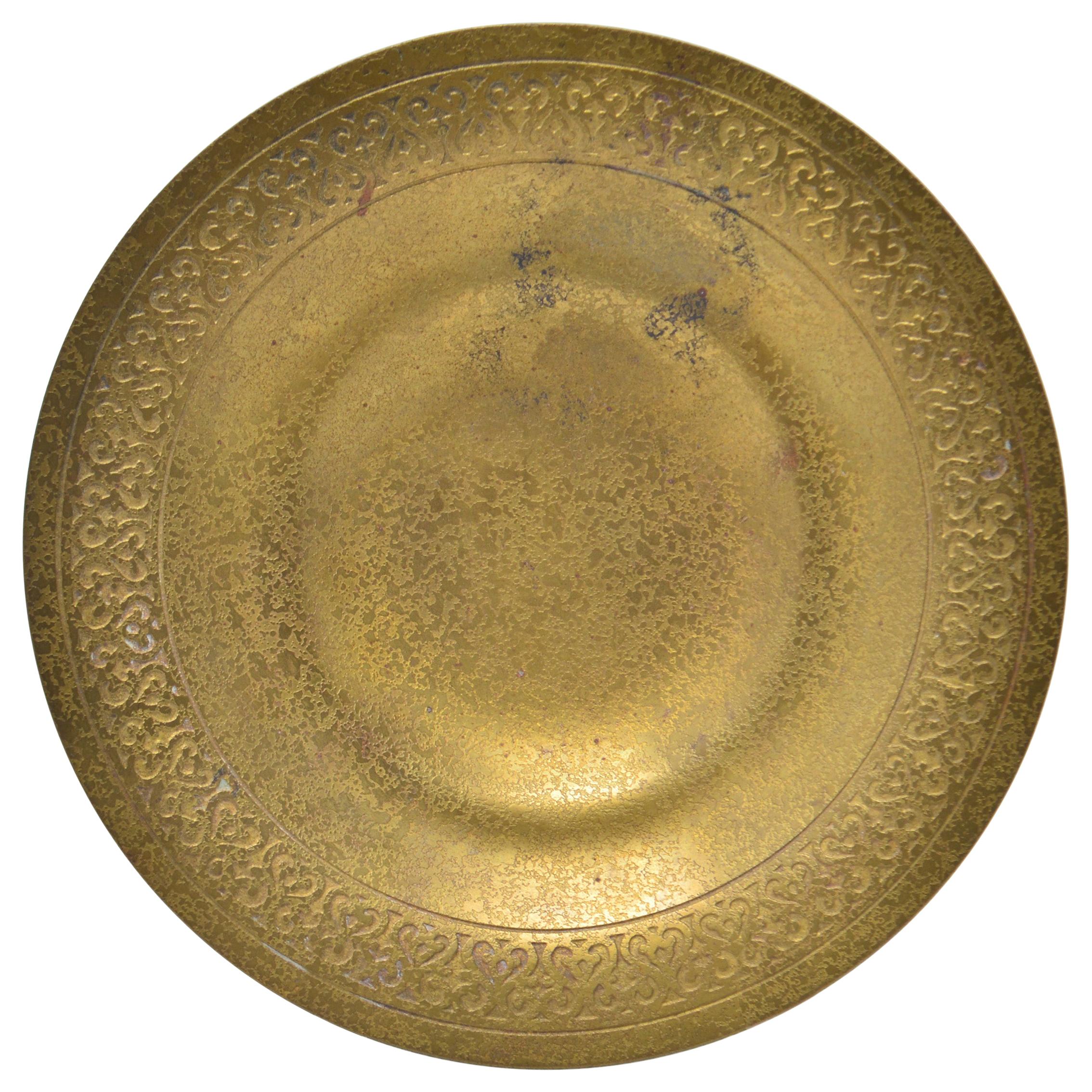 Tiffany Studios Bronze Dore Bowl
