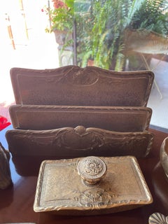 Tiffany Studios Bronze Gold Dore Desk Set