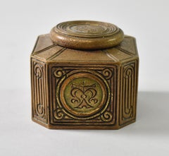 Tiffany Studios Bronze Inkwell New York Bookmark Pattern